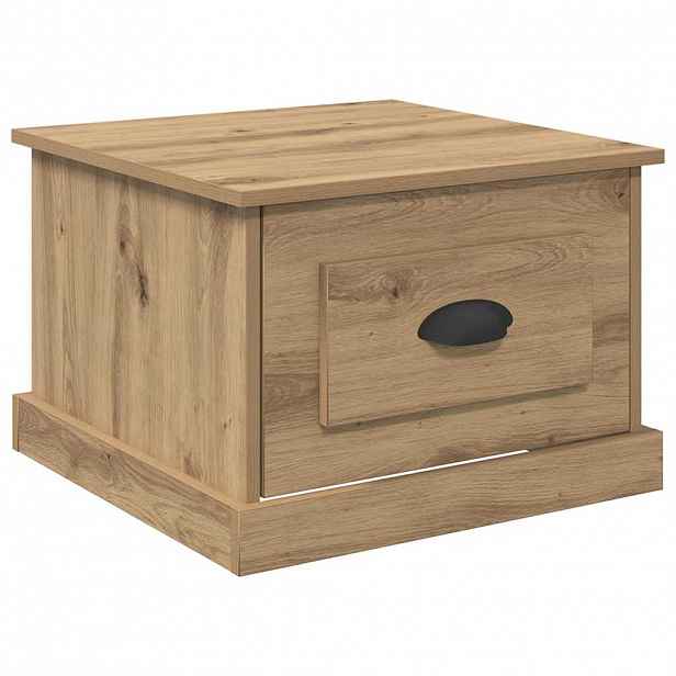 vidaXL Konferenční stolek Artisanový dub 50 x 50 x 35 cm