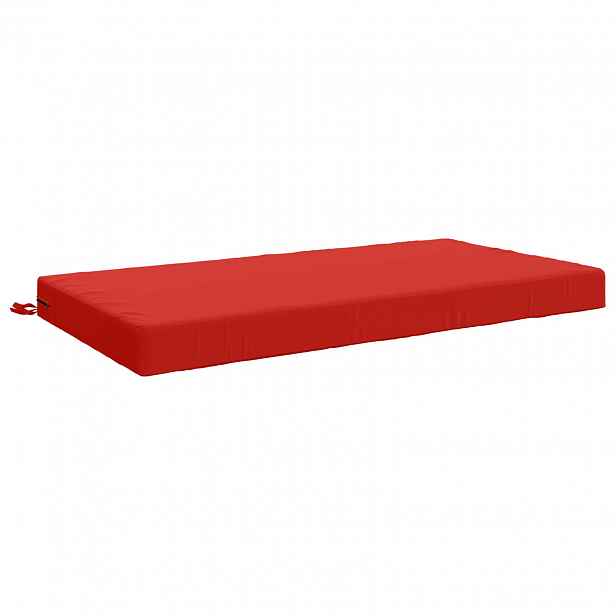 vidaXL Polštář na sedák SOEST 100% polyester Červená 120 x 80 x 10 cm