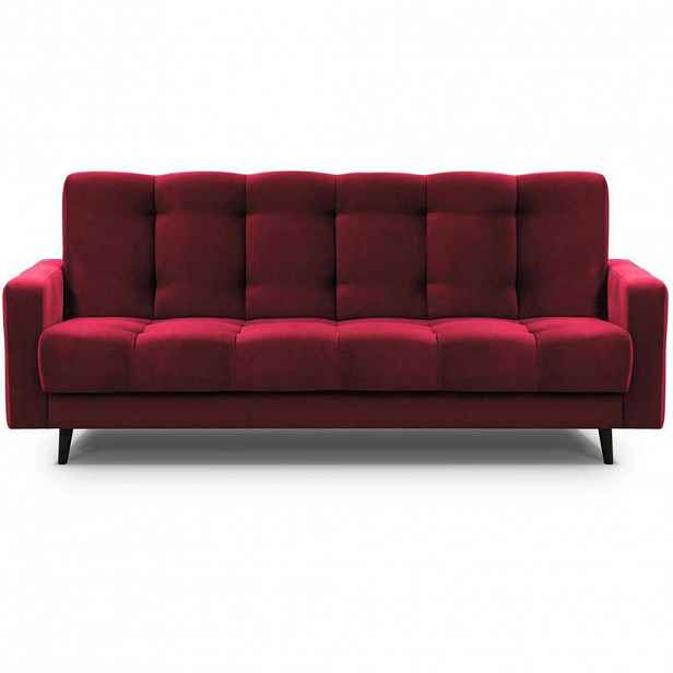 Beautysofa 3MÍSTNÁ rozkládací pohovka Nancy Bis, bordó