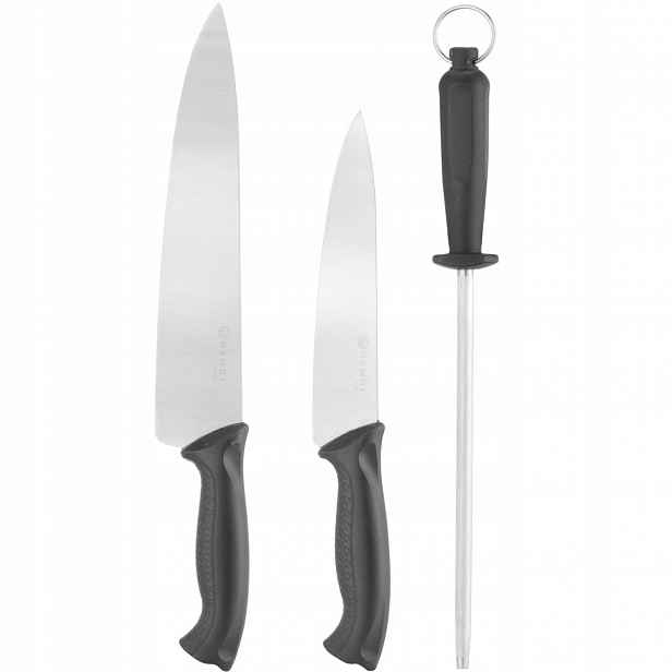 Sada kuchařských nožů 18 cm a 24 cm s brouskem