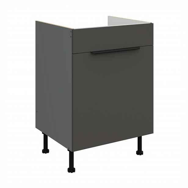 Spodní skříňka pod dřez Aria ANT 60 ZL 1S BB - Premium Box Barva korpusu: Antracit, Barva dvířek: GR - Graphite AFM