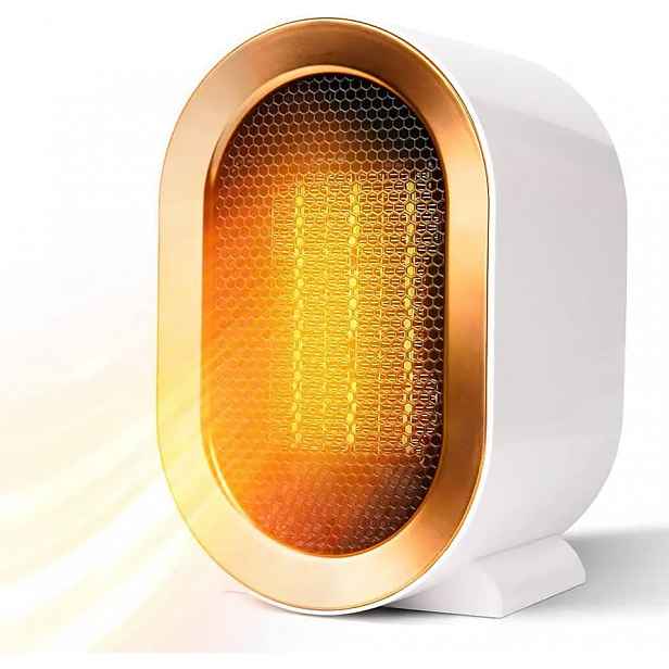 Termoventilátor 1200 W bílý, tichý, přenosný termoventilátor