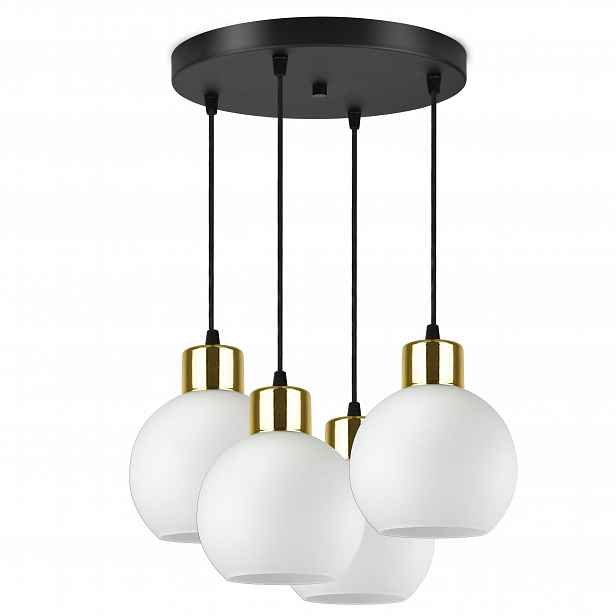 Závěsná lampa Lustr Skleněné Mléčné koule Led