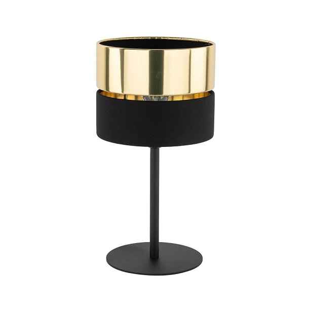 Černo-zlatá Stolní Lampa Do Obývacího Pokoje Nebo Ložnice Hilton 1XE27 Tk Lighting