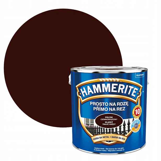 Hammerite Proti Rzi 2,5 L, Tmavě Hnědý Lesk