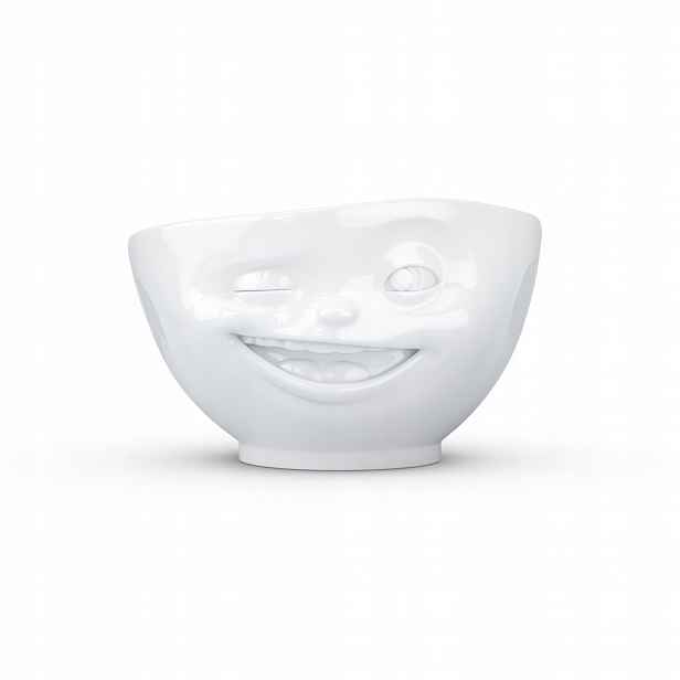 Tassen Porcelánová miska 500 ml Mrkající obličej 3D Ideální Jako Dárek