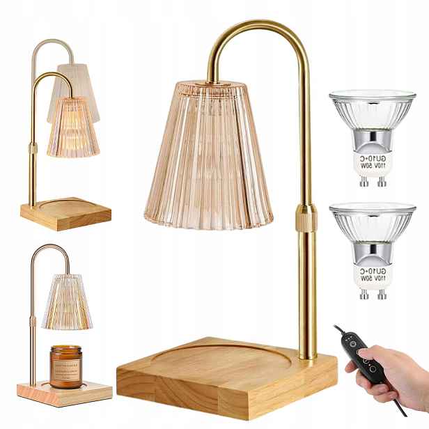 Vonná lampa s časovačem, stmívatelná, lampa pro vonné svíčky v ložnici