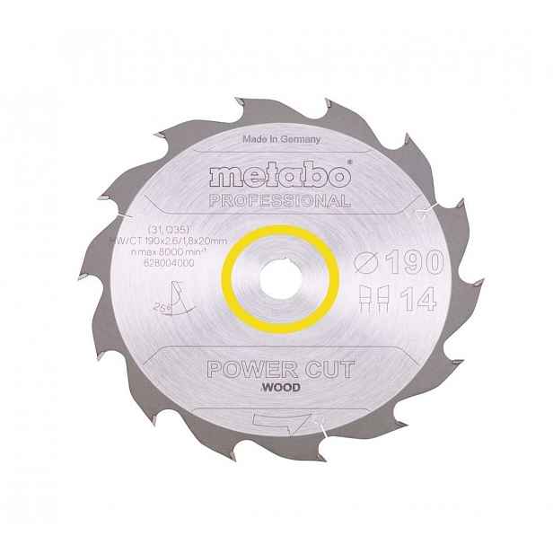Metabo - Pilový kotouč na dřevo, 190x20 mm, 14 zubů 628004000