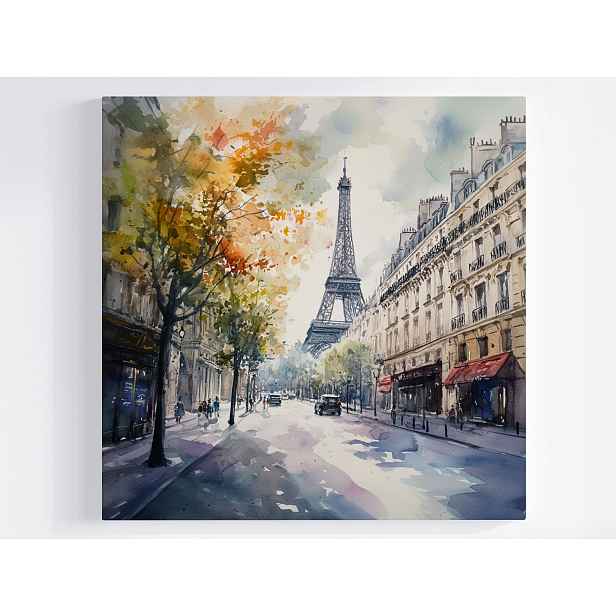 Obraz Na Plátně Canvas Město Paříž Francie Ulička Eiffelova Věž 50x50
