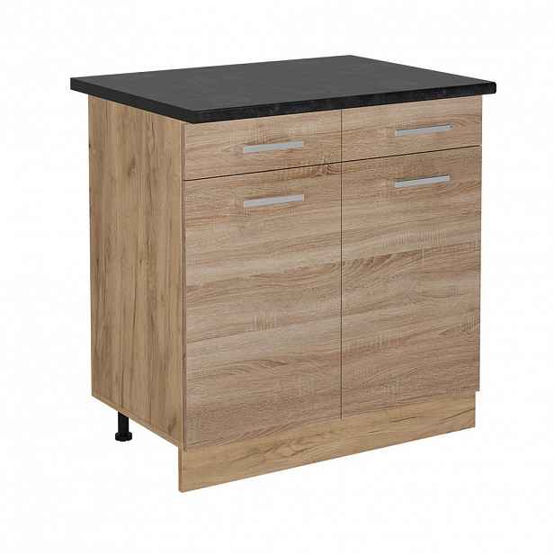 Vicco SPODNÍ SKŘÍŇKA KUCHYŇSKÉ LINKY R-Line Sonoma 80 cm , PD Antracit