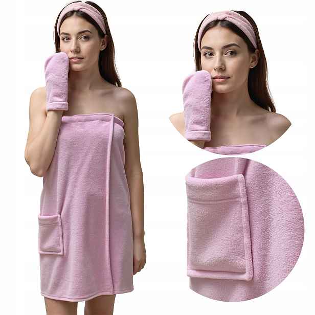 Domácí textil a ručník Vivisence 5025 Kmpl růžový S/m