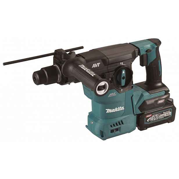 Makita - 40V AKU kombinované kladivo, 2x aku Li-ion XGT 4,0 Ah, nabíječka HR008GM203