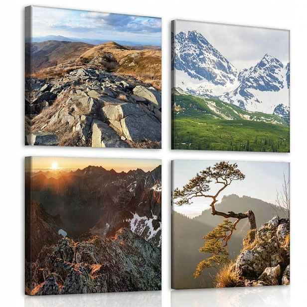 Obraz Na Plátně Canvas 50x50 Krajina Pohled Na Hory Bieszczady Tatry Pieniny