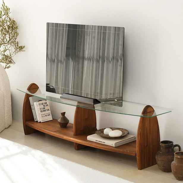 TV stolek Surf - Chesnut, Transparent
