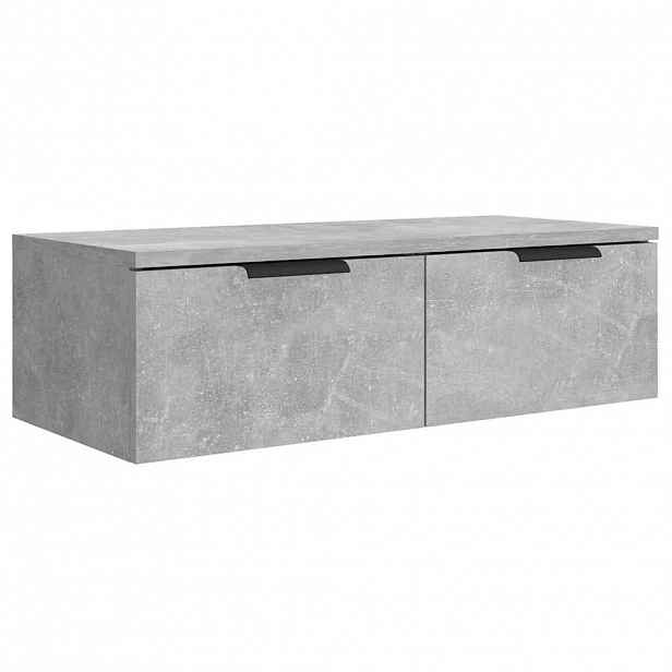 vidaXL Nástěnná skříňka betonově šedá 68 x 30 x 20 cm kompozitní dřevo