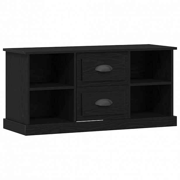 vidaXL Televizní skříň 99,5 x 35,5 x 48 cm Černý dub Kompozitní dřevo