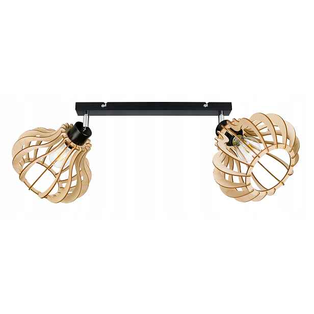 Lampa stropní stropní svítidlo lustr Loft Pohyblivé dřevo 2