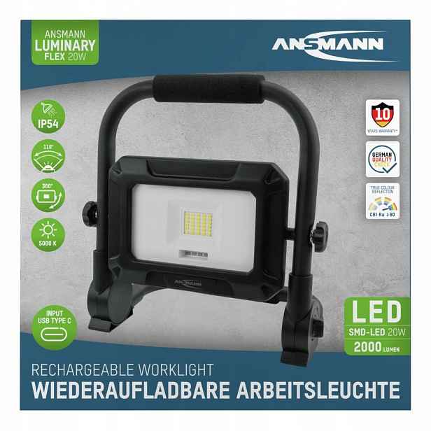 Pracovní lampa Ansmann FL20WR 2000 lm aku
