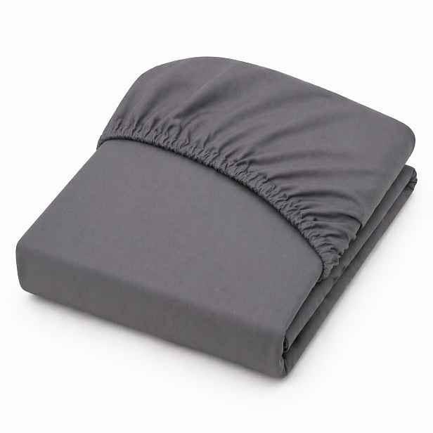 Prostěradlo Perkál 100% coton VitalHome 180x200x30 Antracit Šedé s gumičkou