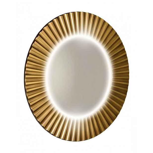 Sapho Pride - Zrcadlo Strip s LED osvětlením, průměr 75 cm, bronz PD754