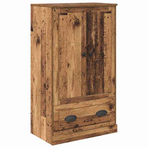 vidaXL Vysoký bufet Staré dřevo 60 x 35,5 x 103,5 cm Kompozitní dřevo