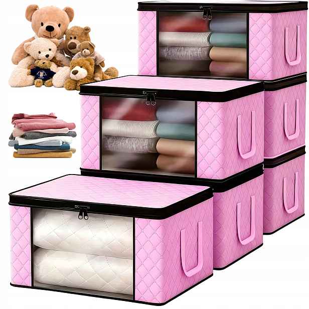 6 x Organizér Pouzdro Na Tašky Na Ukládání Oblečení Premium 50 CM
