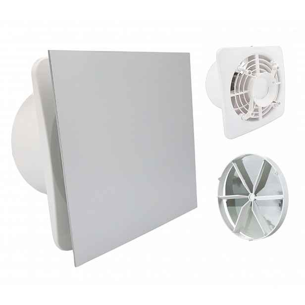 Koupelnový Ventilátor Vents FI150 Časový spínač Panel Platina ventil