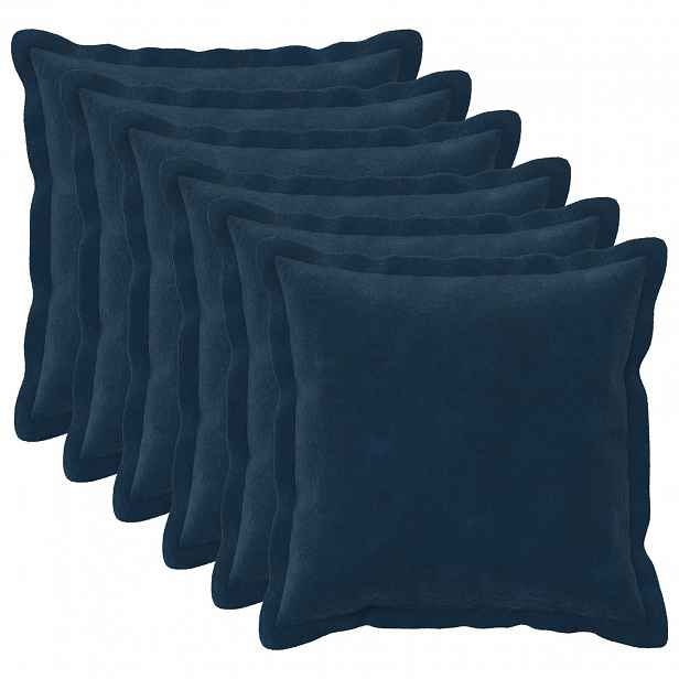 vidaXL Povlak na polštář 6 pcs HOUTEN Modrá 45 x 45 cm