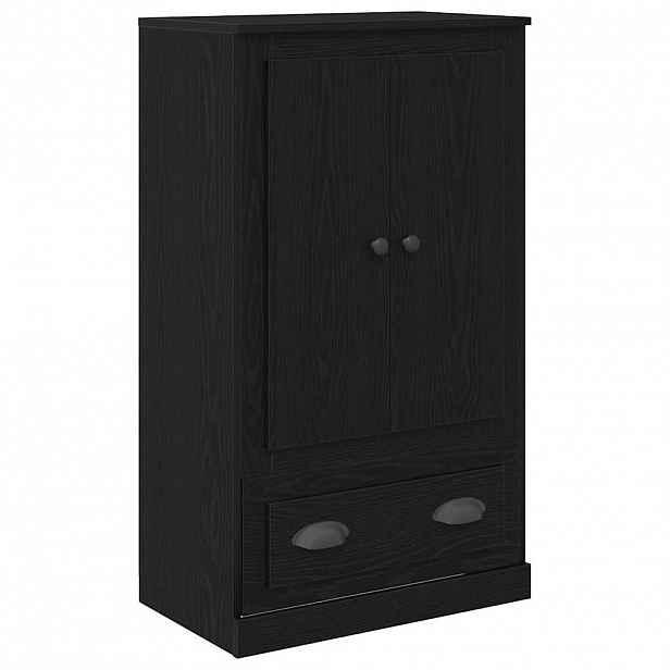 vidaXL Vysoký bufet Černý dub 60 x 35,5 x 103,5 cm Kompozitní dřevo
