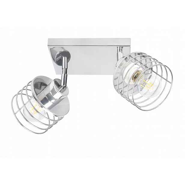 Lampa stropní svítidlo lustr pohyb loft stínidlo drát chrom