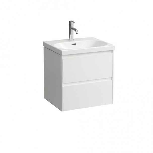 Koupelnová skříňka s umyvadlem Laufen Lua 55x56,5x46 cm bílá mat H6000802601042