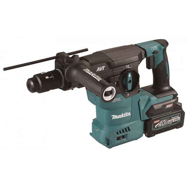 Makita - 40V AKU kombinované kladivo, 2x aku Li-ion XGT 4,0 Ah, nabíječka HR009GM203