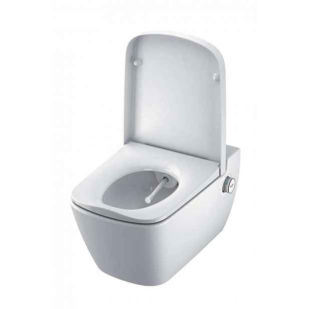 Tece TECEone - Závěsné WC s bidetovou sprškou a sedátkem SoftClose, Rimless, bílá TECEONESET