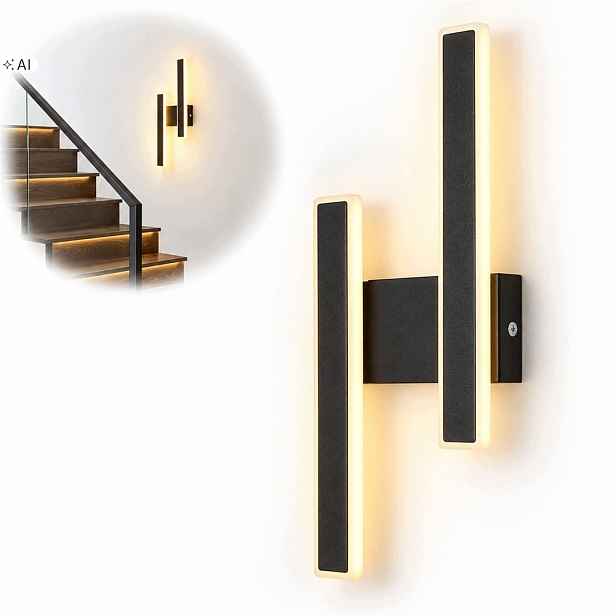 Nástěnná Lampa Nástěnné Led Černá Moderní Chodba Obývací Pokoj 3000K 32W