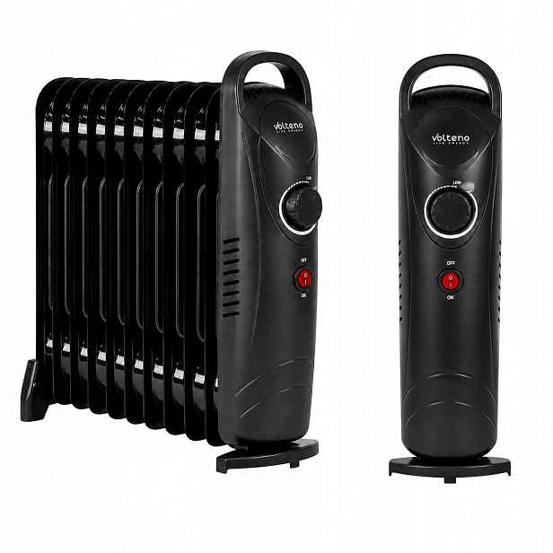 Elektrický Ohřívač 1200 W Olejový 11 Žeber Termostat Žebrový Oleják