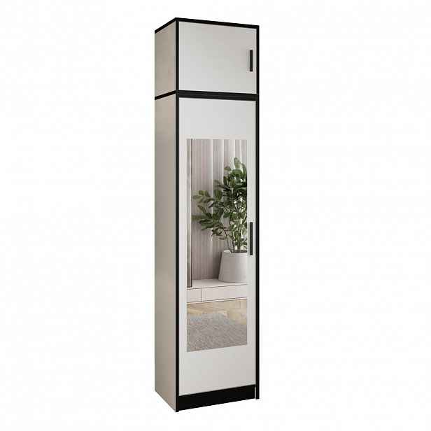 Kier Furniture ŠATNÍ SKŘÍŇ ROJ s nástavbou 1D Bílá