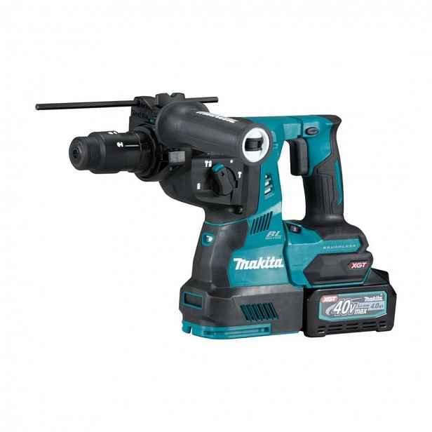 Makita - 40V AKU kombinované kladivo, 2x aku Li-ion XGT 4,0 Ah, nabíječka HR004GM201
