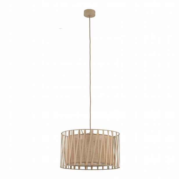 Převis Stropní Svítidlo Béžová Materiál Juta E27 Elegance do jídelny Tk Lighting