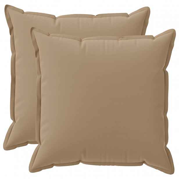 vidaXL Povlak na polštář 2 ks HOUTEN Taupe 55 x 55 cm Polyester