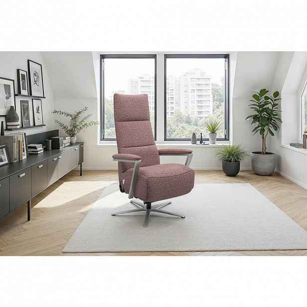 Sit & More RELAXAČNÍ KŘESLO, textil, lilková