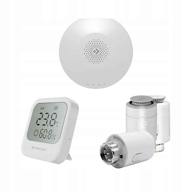 3x Termostatická kartuše Snímač teploty Centrála Smart Home