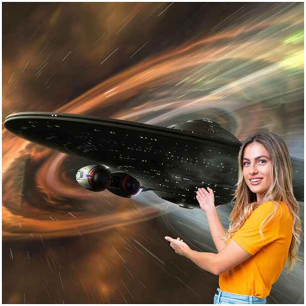 Fototapeta 3D Tunel Chodba Časoprostorová kosmická 392x280 TUN24F