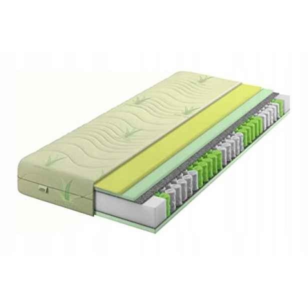 Matrace 140x200 taštičková pružinová Aloe Vera Visco H2 H3 soft 22cm