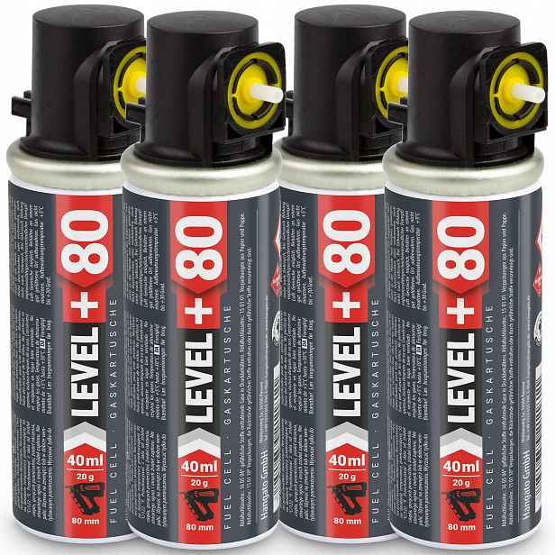 Nábojový plyn pro tyčinkové stroje 4 ks 78 mm 20 g L+80