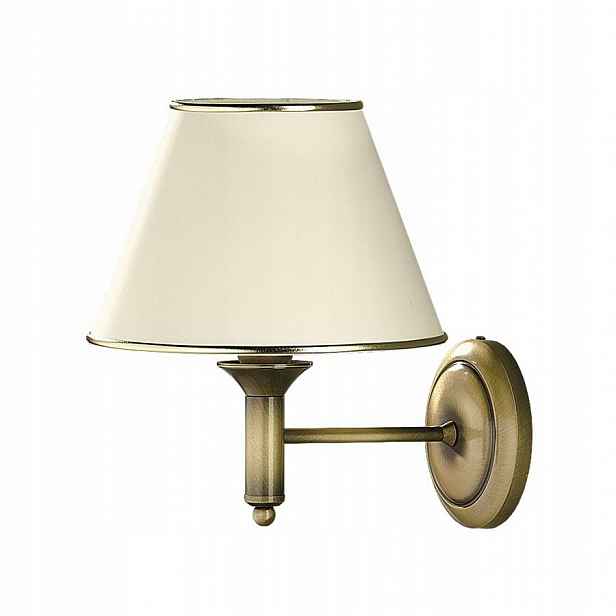 Nástěnné svítidlo Classic Patina Ecru Abažur 1xE27 Nástěnná lampa do obývacího pokoje Dům