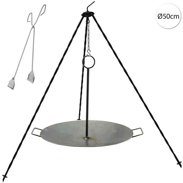 Perfect Home Gril-Set-5 Grilovací sada 3ks – trojnožka/deska/kleště