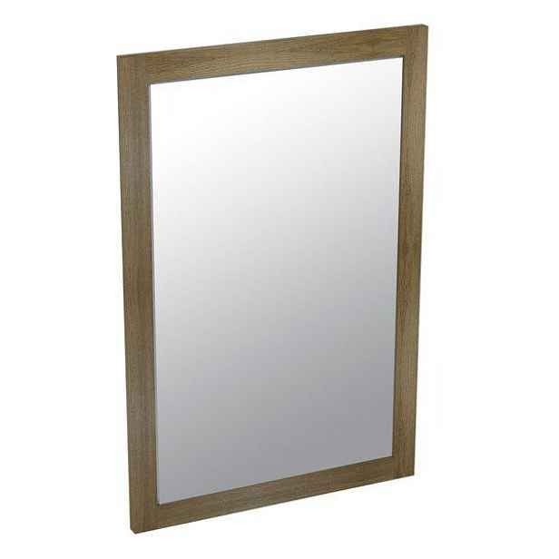 Sapho LARITA zrcadlo v dřevěném rámu 500x750x20mm; dub graphite VYSTAVENÉ ZBOŽÍ; TOP STAV; BEZ ZÁRUKY NA POVRCHOVÉ VADY  (ZÁRUKA 1 ROK)