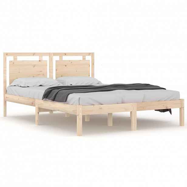 vidaXL Rám postele masivní dřevo 150 x 200 cm King Size