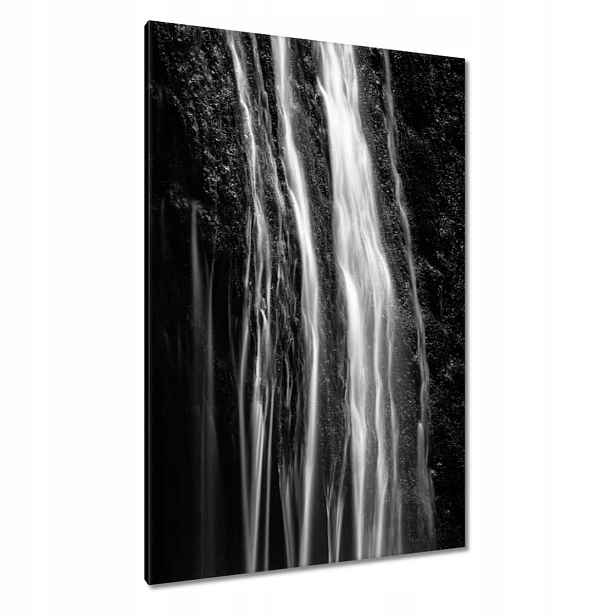 Obrazy 80x120 Vodopád Černobílý