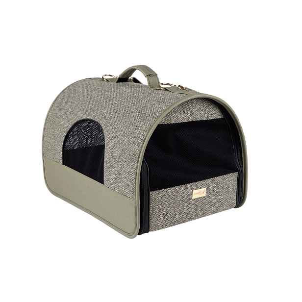 Přenosná cestovní taška pro psy do auta MILLY zelená velikost M, L Rozměr: M - 42x26x26 cm